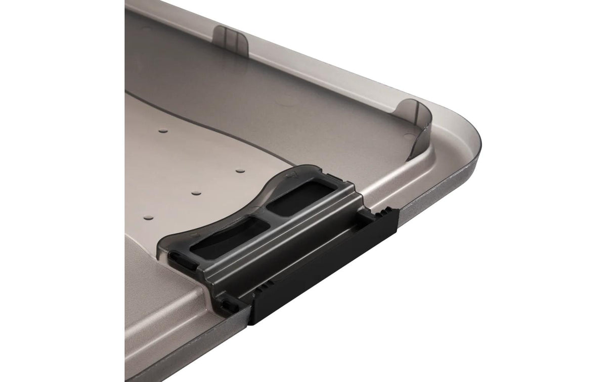 keeeper Cornelia Aufbewahrungsbox 52 l – Kunststoff – Grau/Transparent – Verriegelung – 395 × 340 × 595 mm