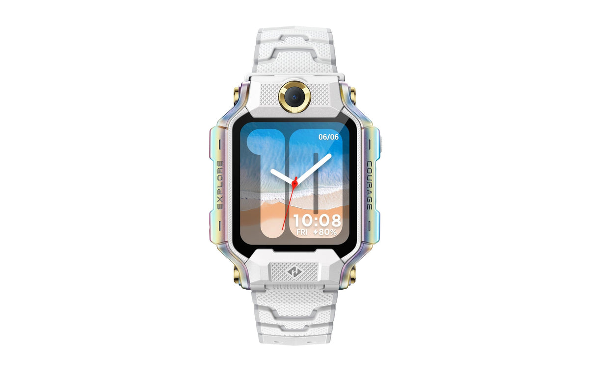 Imoo Kidswatch X10 56 mm GPS + Cellular – Glas Weiss, Lederband, für Android, iOS