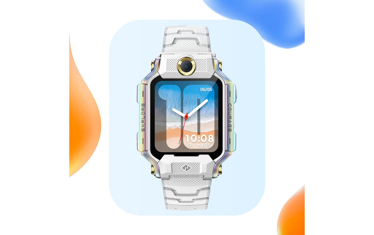 Imoo Kidswatch X10 56 mm GPS + Cellular – Glas Weiss, Lederband, für Android, iOS