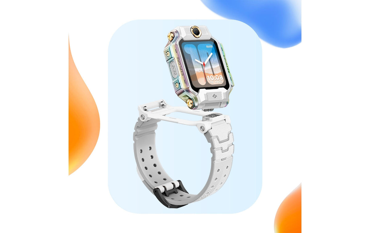 Imoo Kidswatch X10 56 mm GPS + Cellular – Glas Weiss, Lederband, für Android, iOS