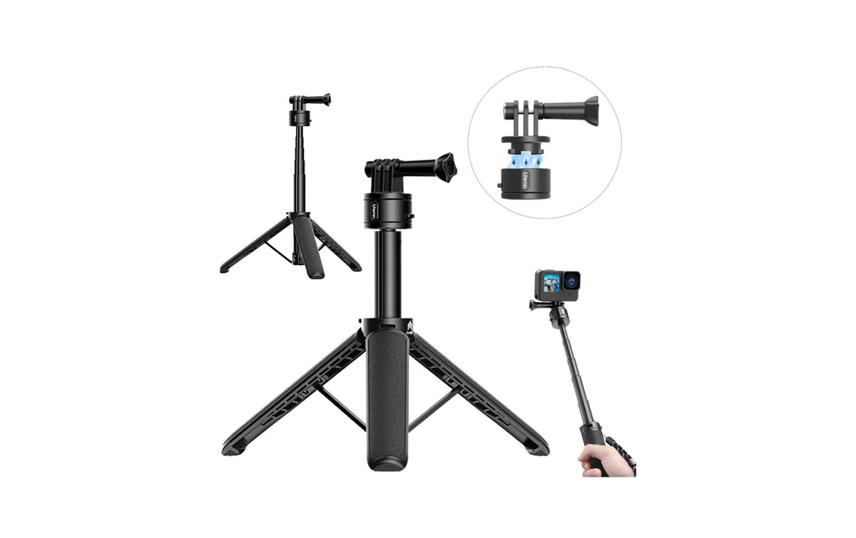 Ulanzi MT-74 Mini-Stativ – für GoPro, DJI Action, Insta360 – Schwarz