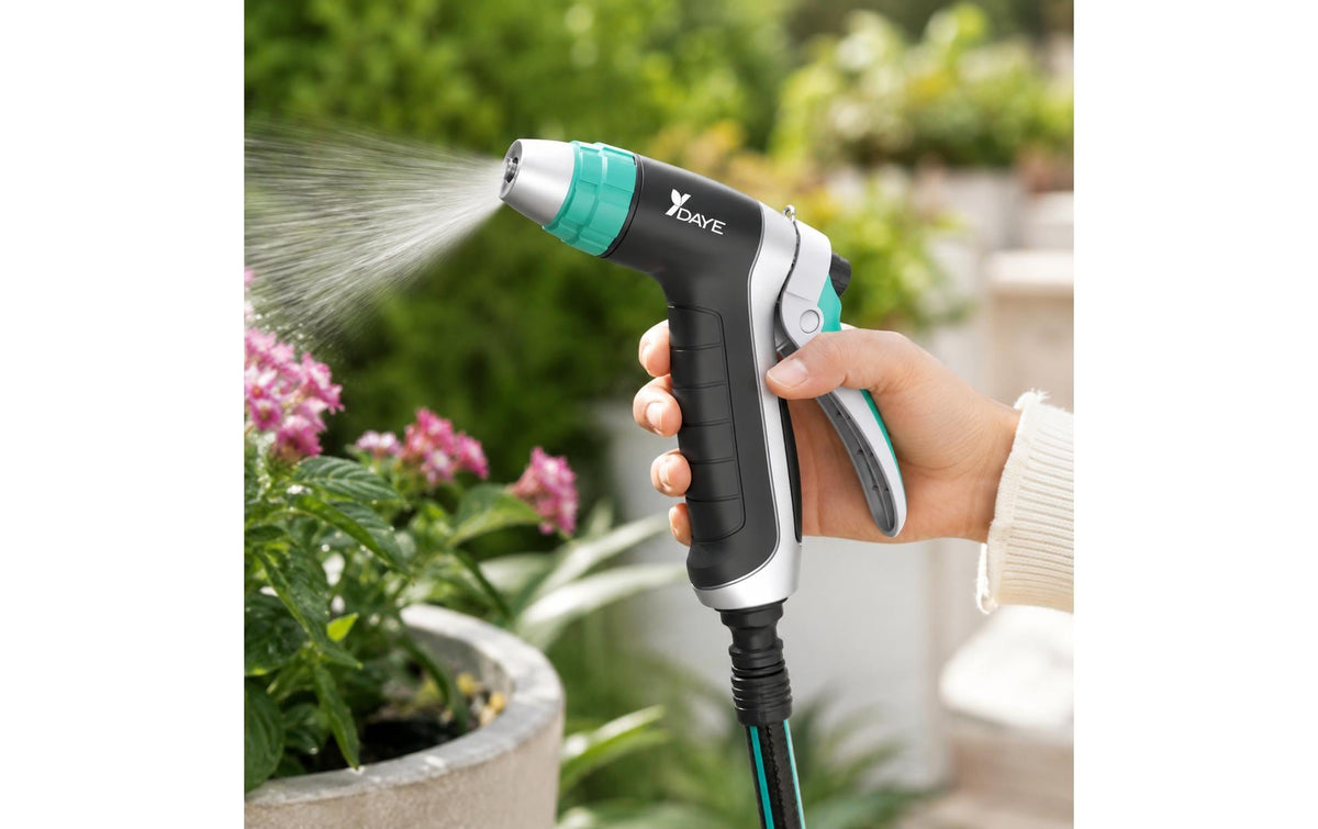 Daye Gartenspritze 7 Funktionen – 0,237 kg, 194 × 142 × 58 mm, Metall