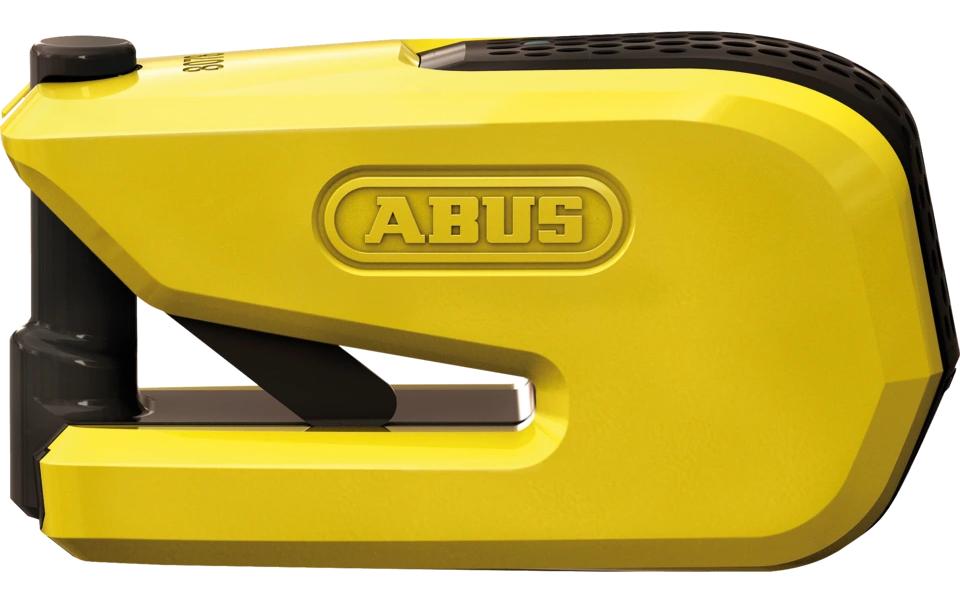 ABUS 8078 Detecto YE SRA Smart-Vorhängeschloss – App, BT, Aussen, Kunststoff/Stahl, Sicherheitslevel 15, Gelb