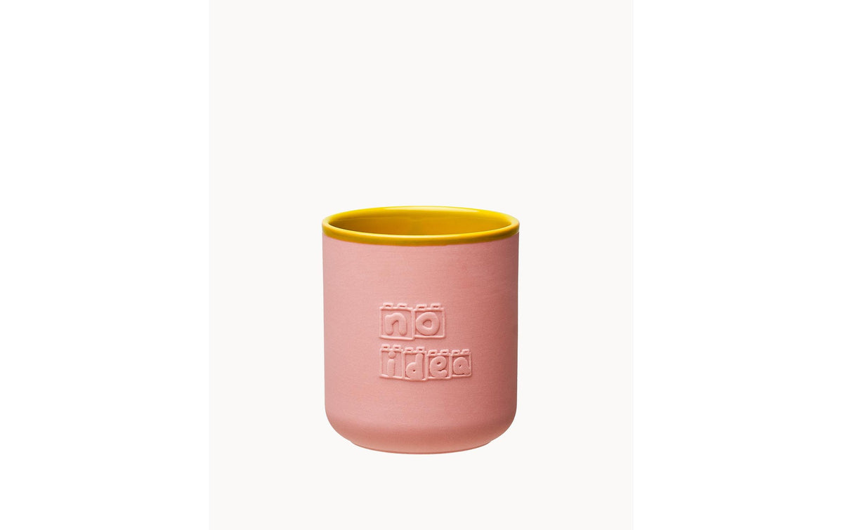 Chic-mic Chic Mic Kaffeebecher Good Mood – 380 ml, Ø 8,5 cm, Porzellan, Gelb, mikrowellengeeignet, spülmaschinenfest