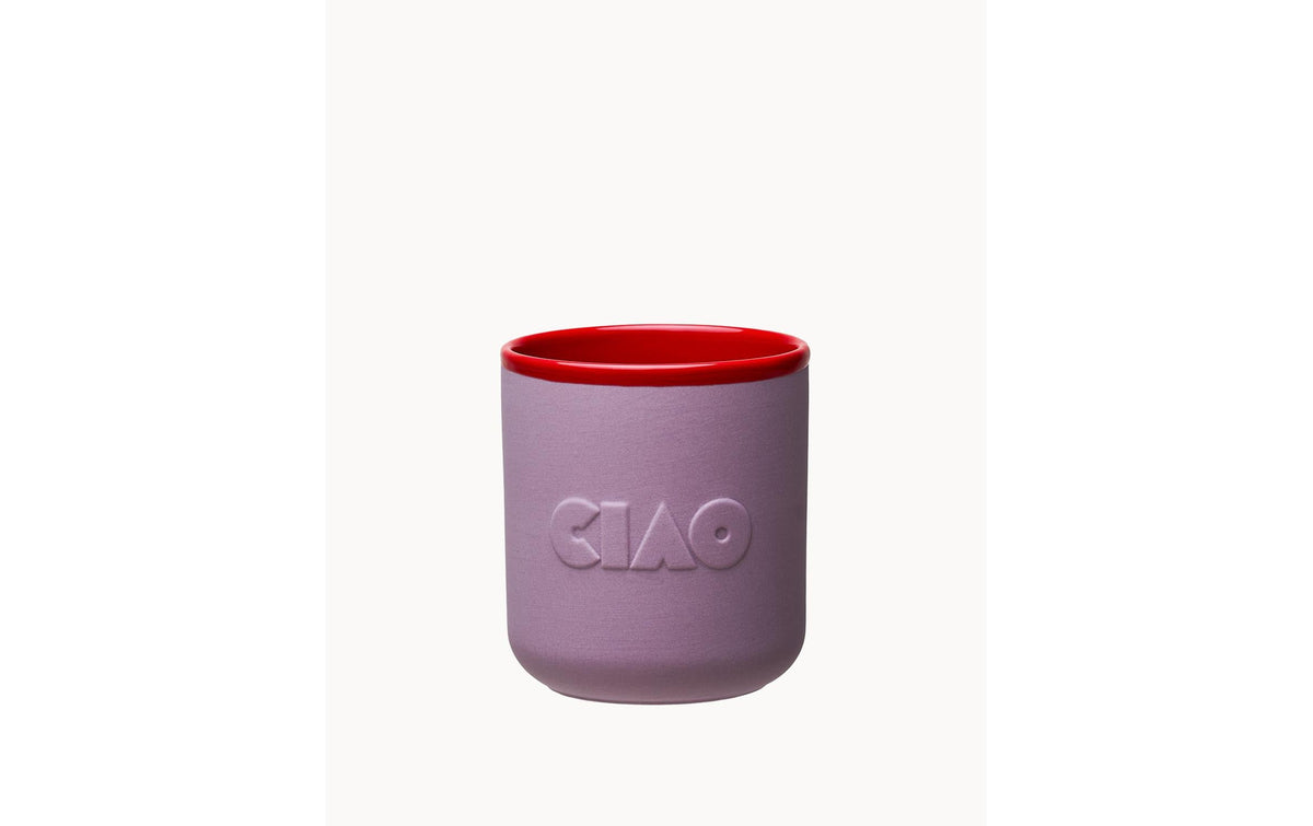 Chic-mic Kaffeebecher Good Mood Mug-Ciao – 380 ml, Ø 8,5 cm, H 9,5 cm, Porzellan, spülmaschinenfest