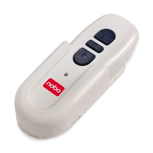 Nobo Motor-Leinwand – 4:3, 192 × 144 cm, mit Fernbedienung, Weiss