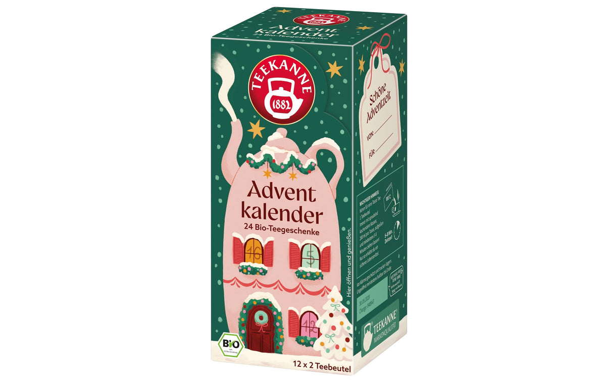 Teekanne Adventskalender Tee – 24 Bio-Teesorten