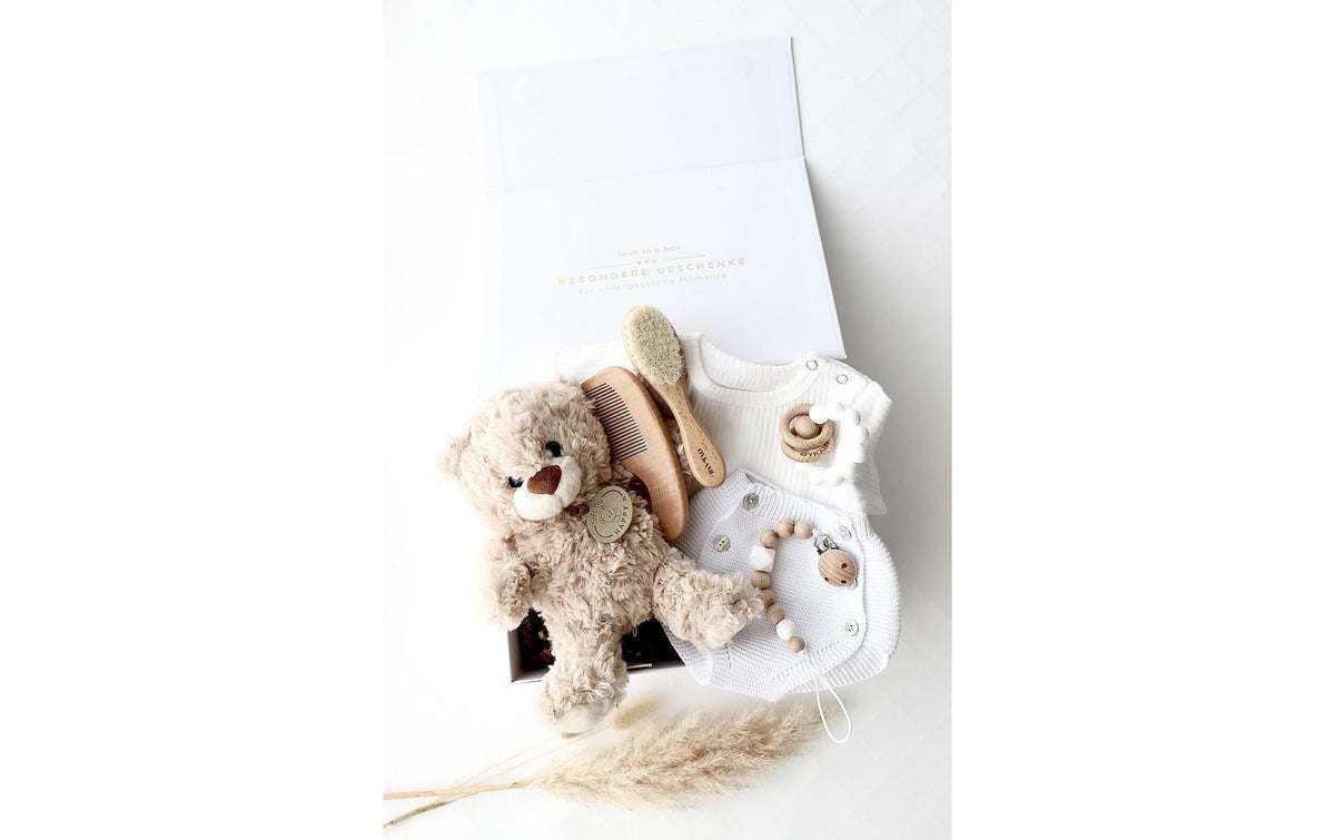 Oykami Little Bloom Geschenkbox – Baby Lou – Holz, Weiss