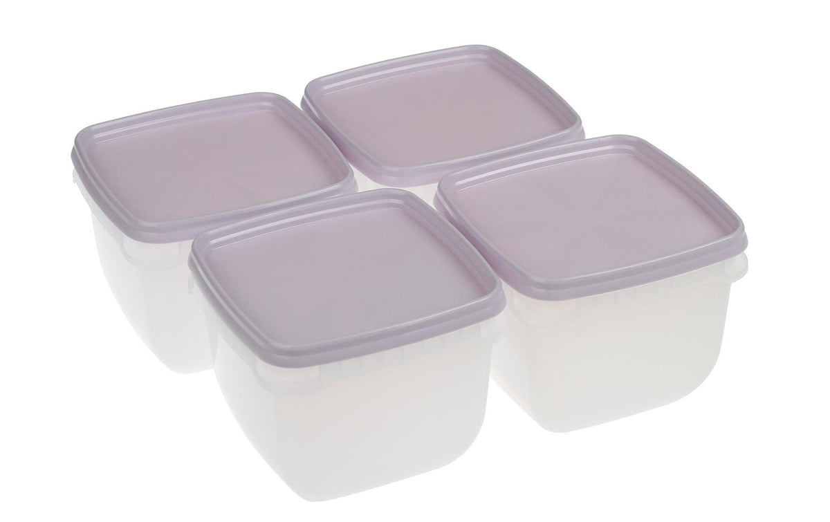 Orthex Vorratsdose 750 ml, 12 × 12 × 9,5 cm, Polyethylen (PE)/Polypropylen (PP), Violett
