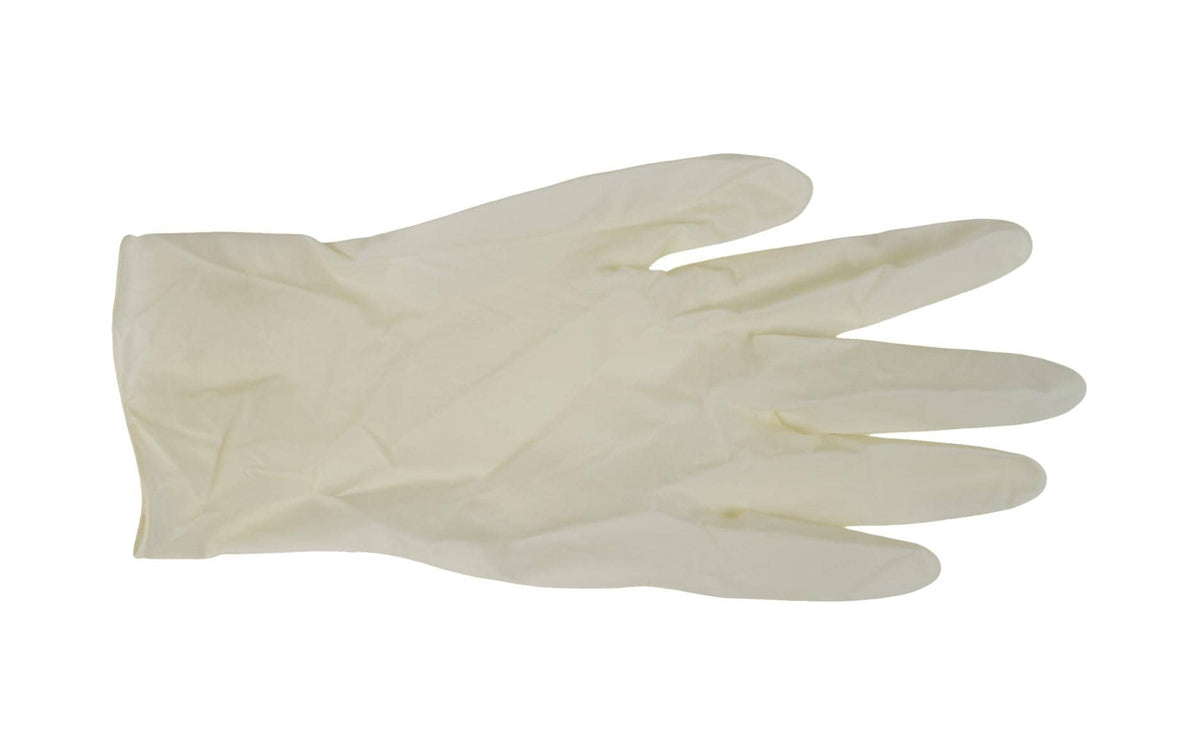 Ebnat Einweghandschuhe Latex – S, 1 Stück – Weiss