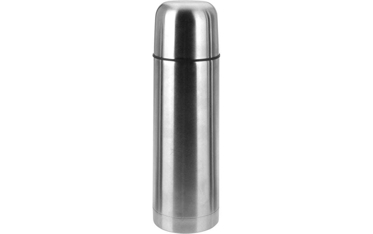 Nize Isolierflasche 500 ml – doppelwandig, Edelstahl, Silber