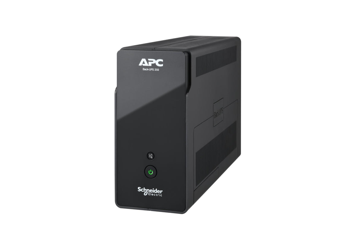 APC BK350G2I USV 350 VA/210 W Line-Interaktiv – Tower – C13×6, Eingang IEC C14 – Schwarz