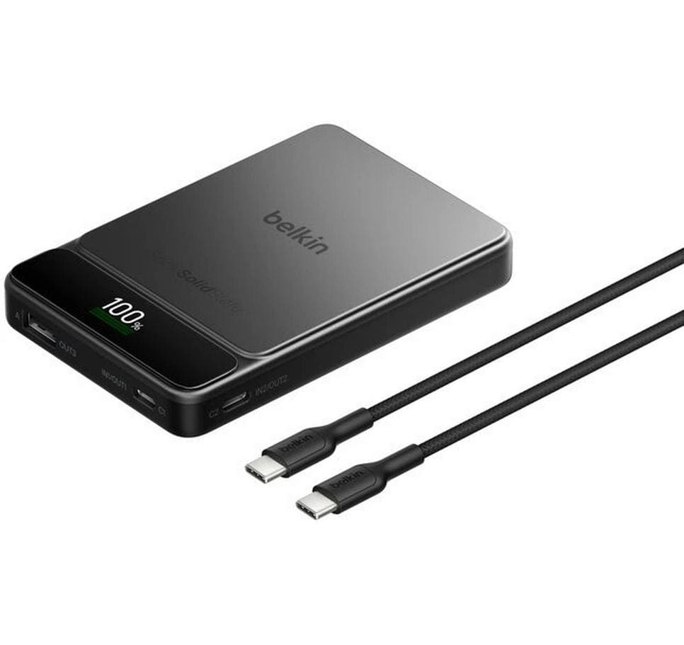Belkin UltraCharge Pro PB 10K Powerbank 10'000 mAh – 60 W PD, Schwarz