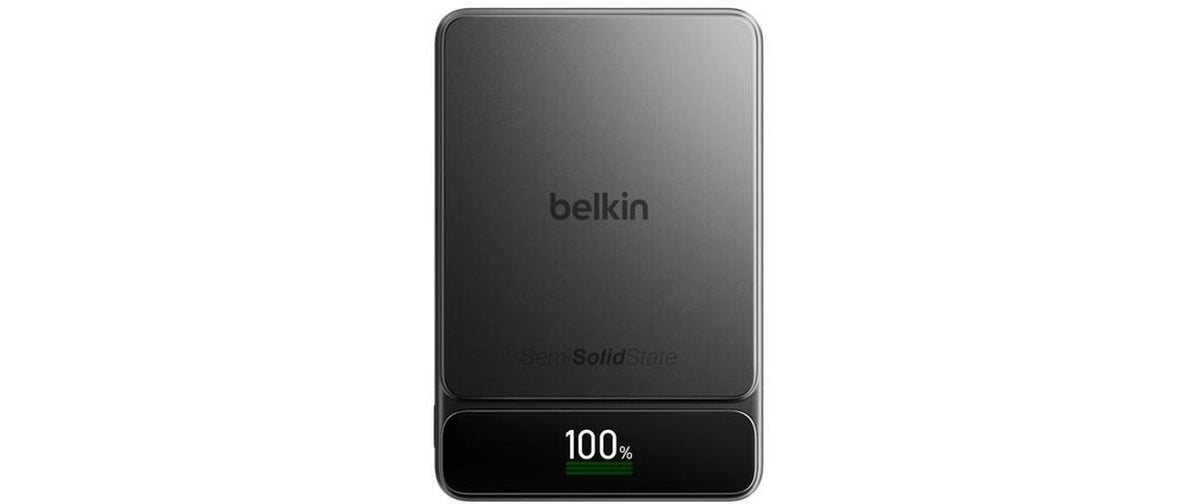 Belkin UltraCharge Pro PB 10K Powerbank 10'000 mAh – 60 W PD, Schwarz
