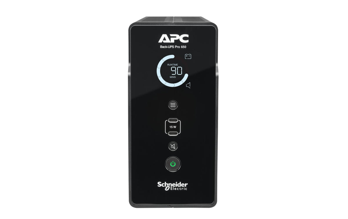 APC BR650G2I USV 0,65 kVA/400 W Line-Interaktiv – Tower – C13×6, Eingang IEC C14