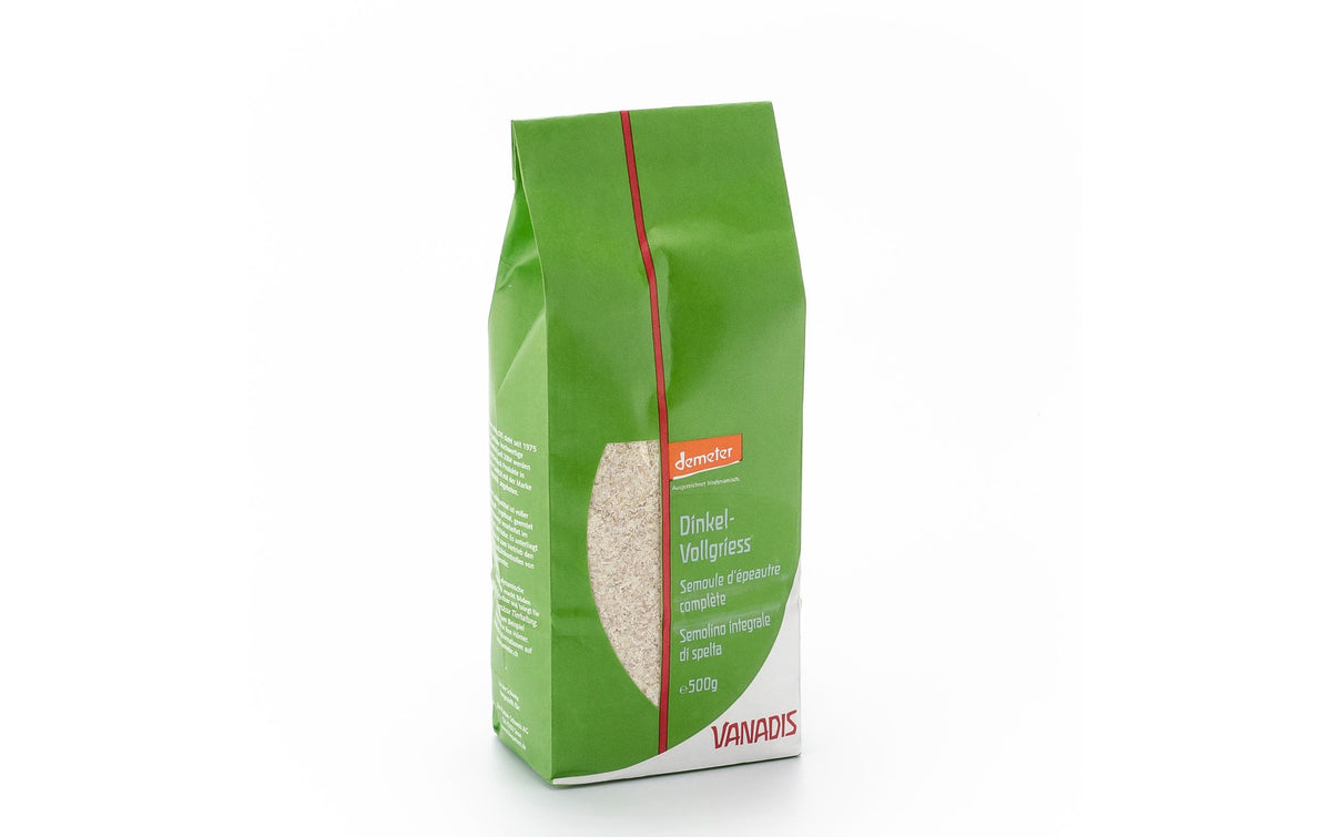 Vanadis Dinkelgriess – Bio, Vollkorn – 500 g
