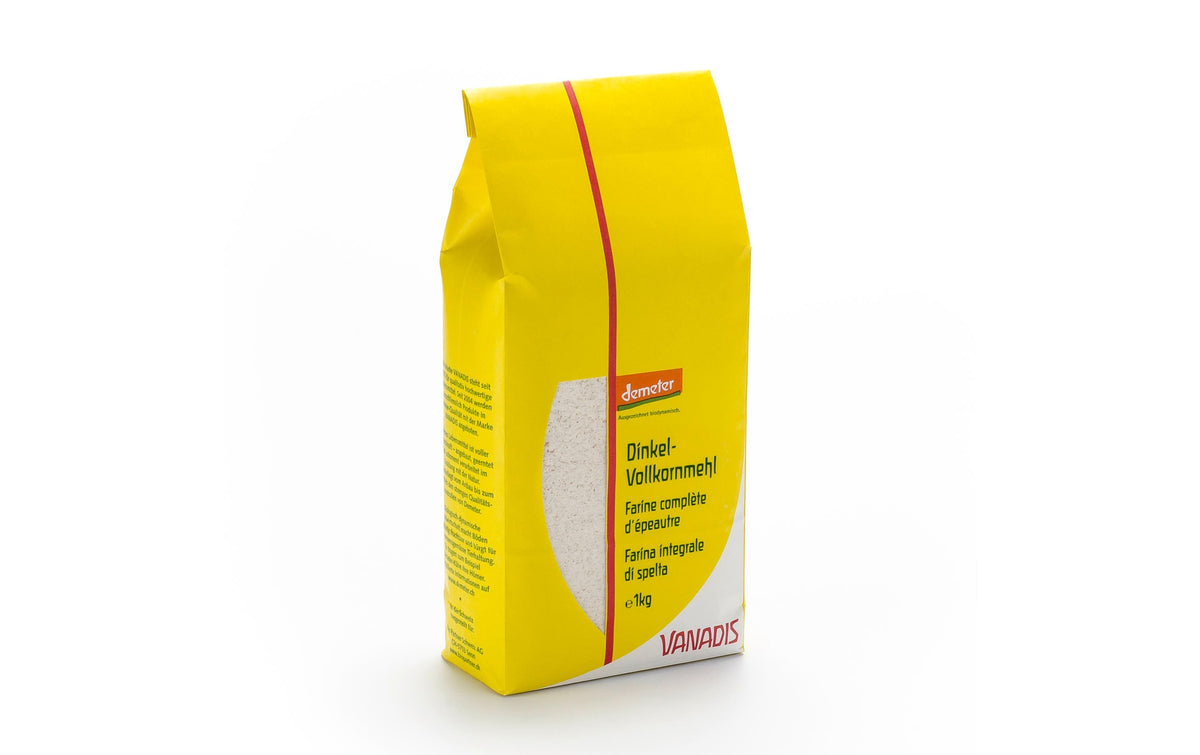 Vanadis Dinkel-Vollkornmehl, Demeter, Bio – 1 kg