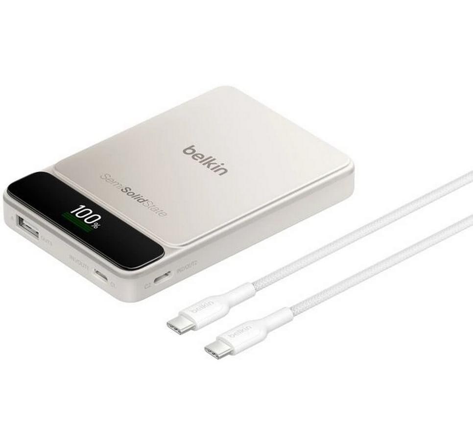 Belkin UltraCharge Pro PB 10K Powerbank 10'000 mAh – 60 W PD, beige