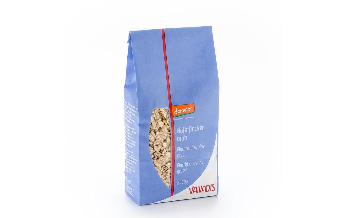 Vanadis Haferflocken grob – Bio – 500 g
