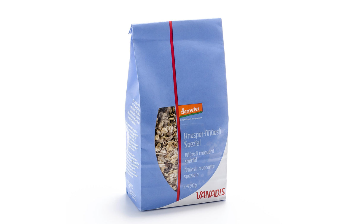 Vanadis Knusper-Müesli spezial – Bio, Vollkorn – 450 g