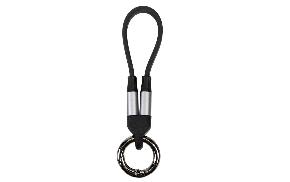 Onit USB-C auf USB-C Kabel – USB4 80 Gbit/s – 0,13 m – PD 240 W – Schlüsselanhänger – Schwarz