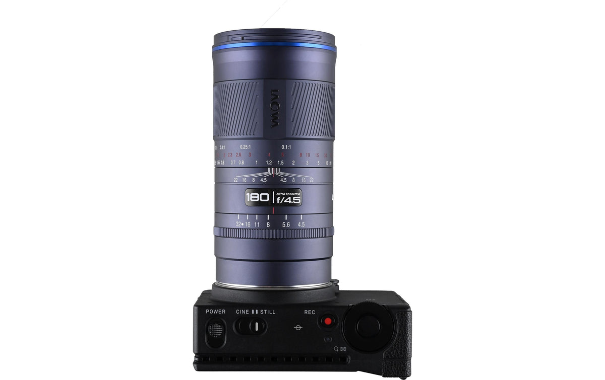 Laowa 180 mm f/4.5 1,5× Ultra Macro APO L-Mount – Naheinstellgrenze 0,30 m – für L-Mount – Schwarz