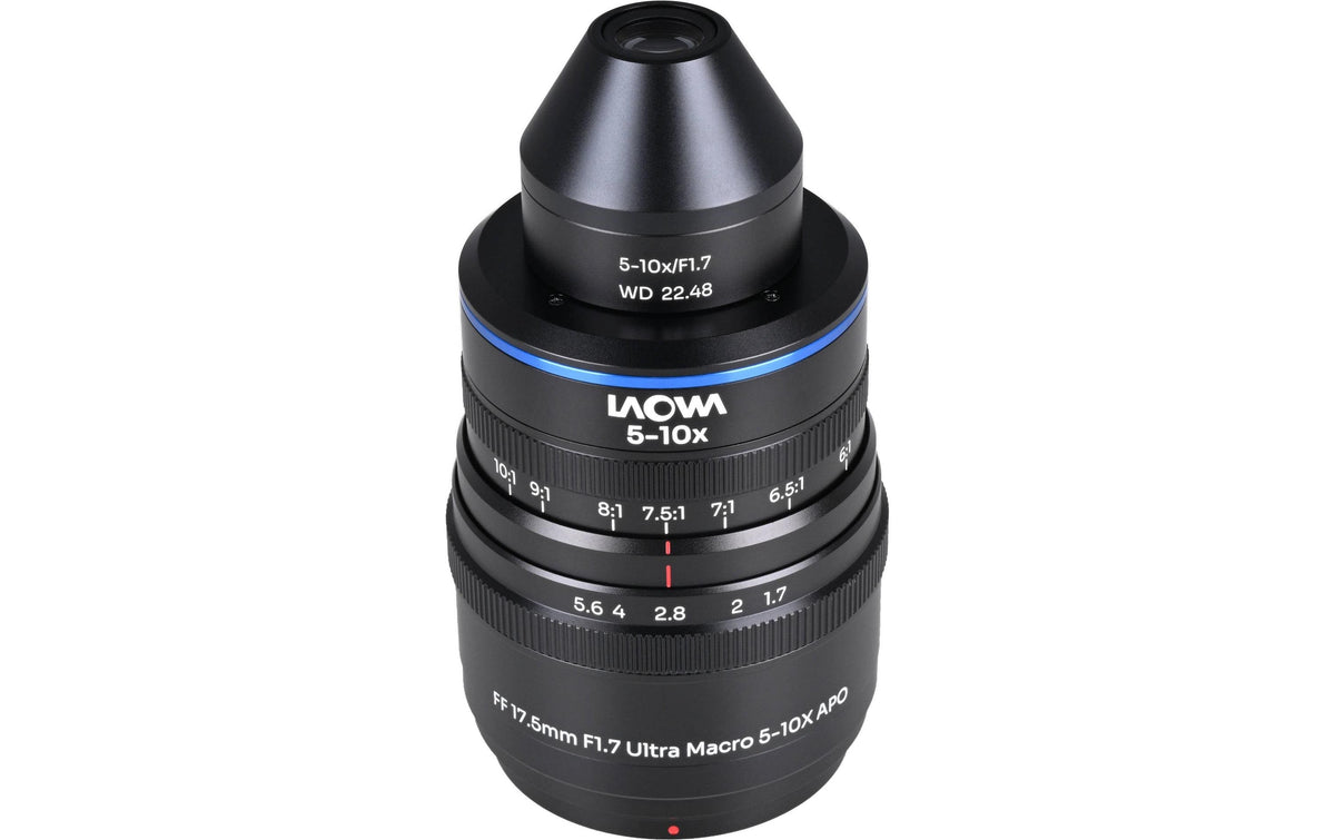 Laowa Aksen 17,5 mm f/1.7 Ultra-Makro APO Objektiv – für Nikon F – 5–10× Makro