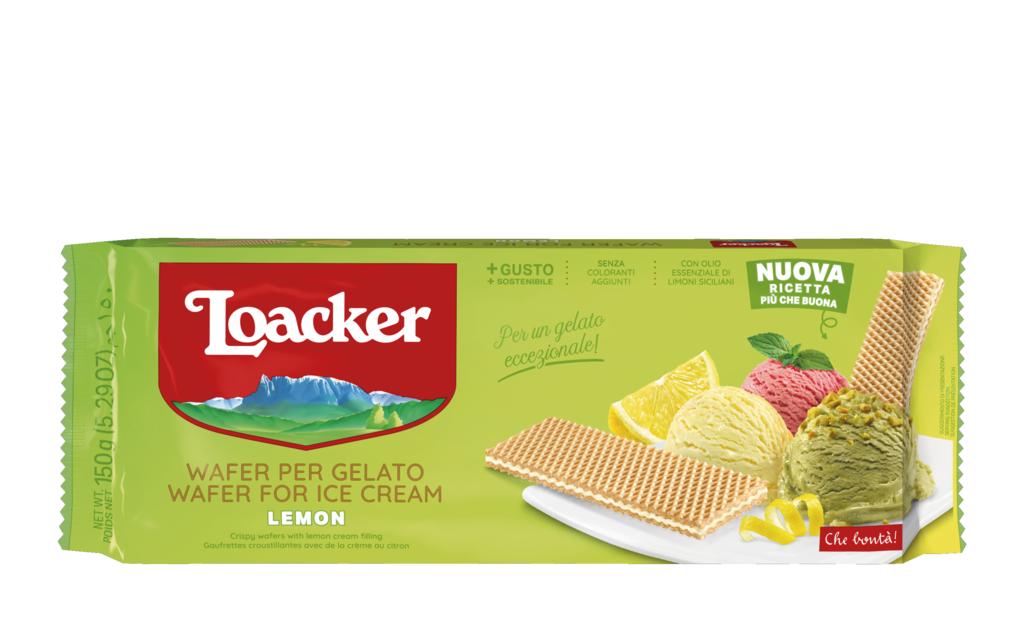 Loacker Waffelgebäck – Zitrone – 150 g