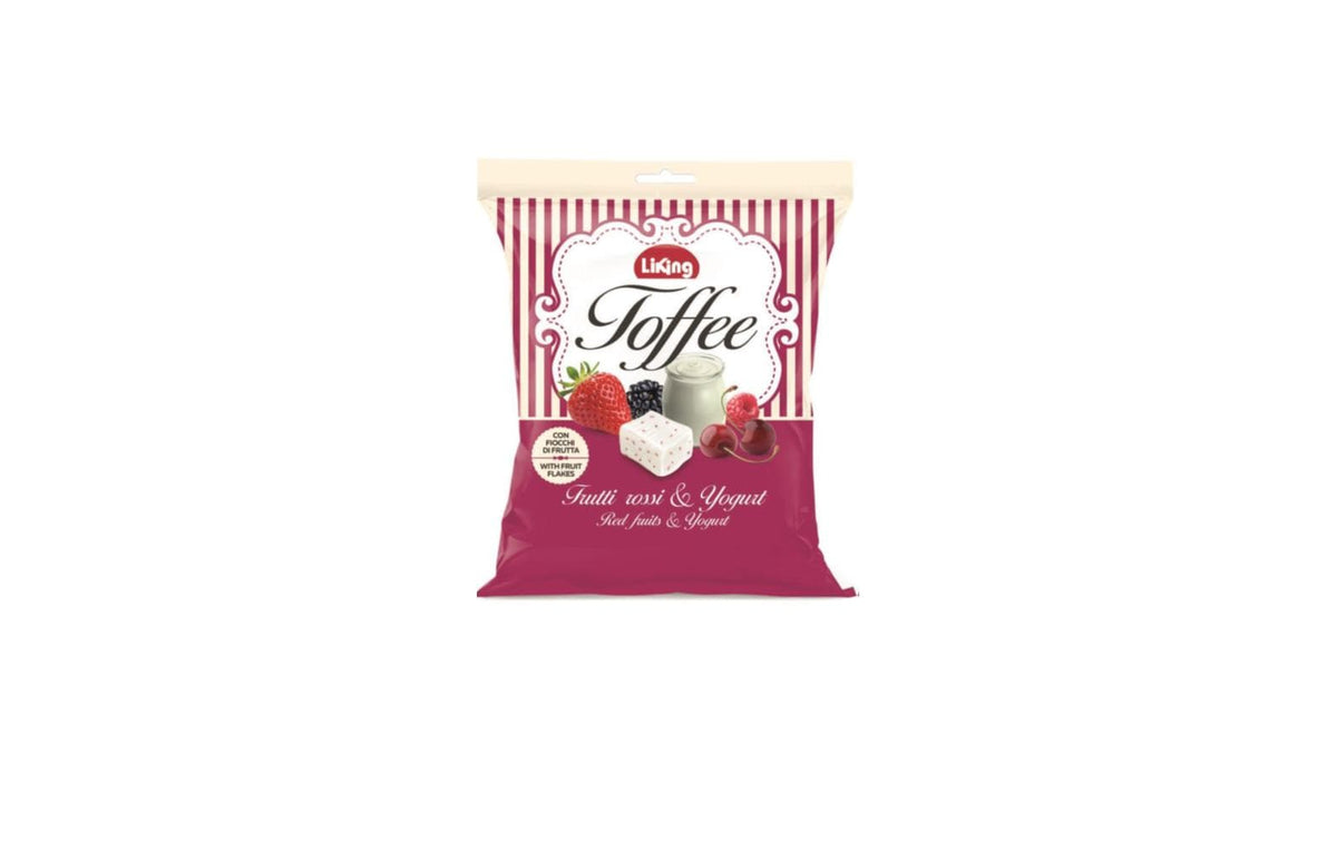 Liking Toffee – Lutschbonbons – Rote Früchte & Joghurt, glutenfrei – 175 g