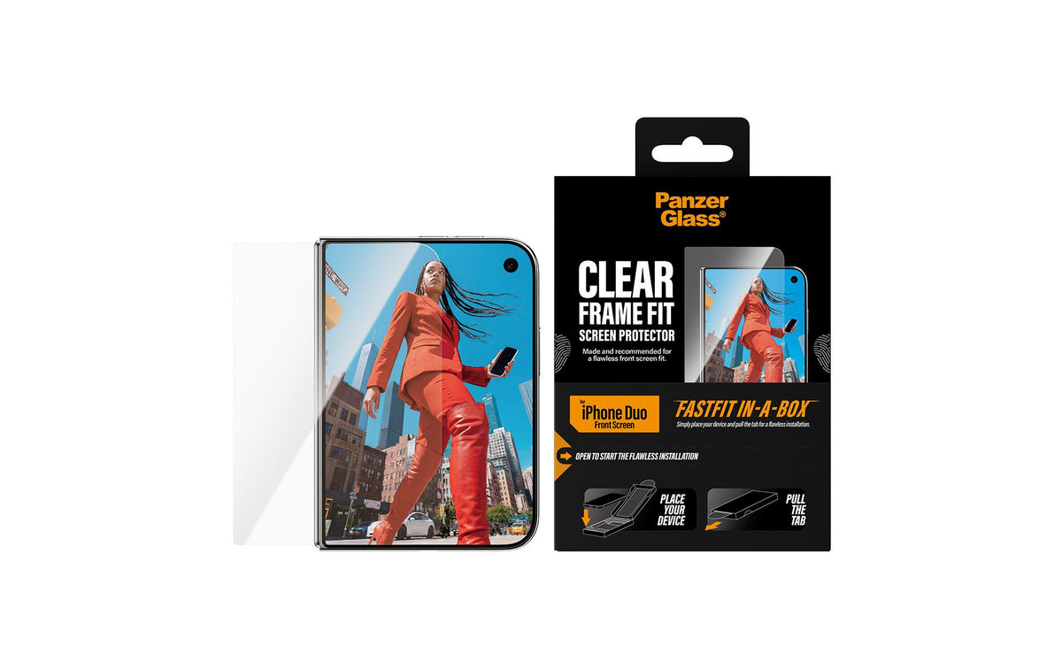 PanzerGlass Displayschutz, Ultra-Wide Fit – für iPhone Duo