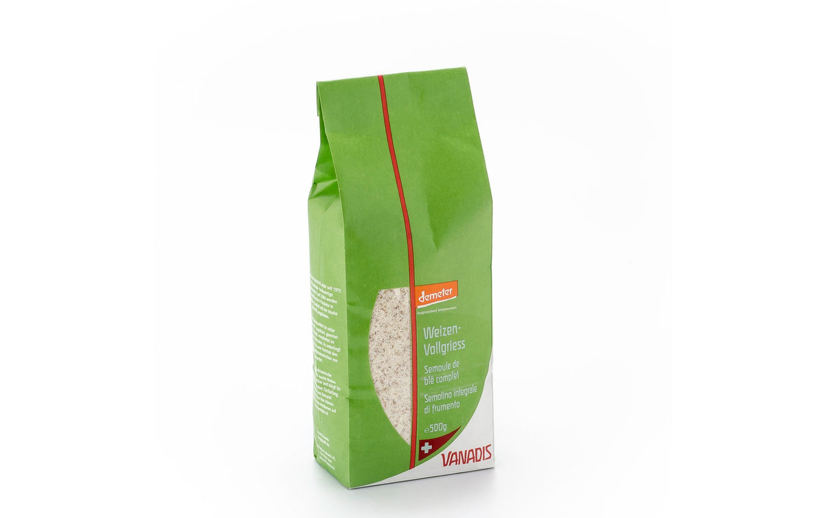 Vanadis Bioverita Gries Weichweizen – Bio, Vollkorn – 500 g