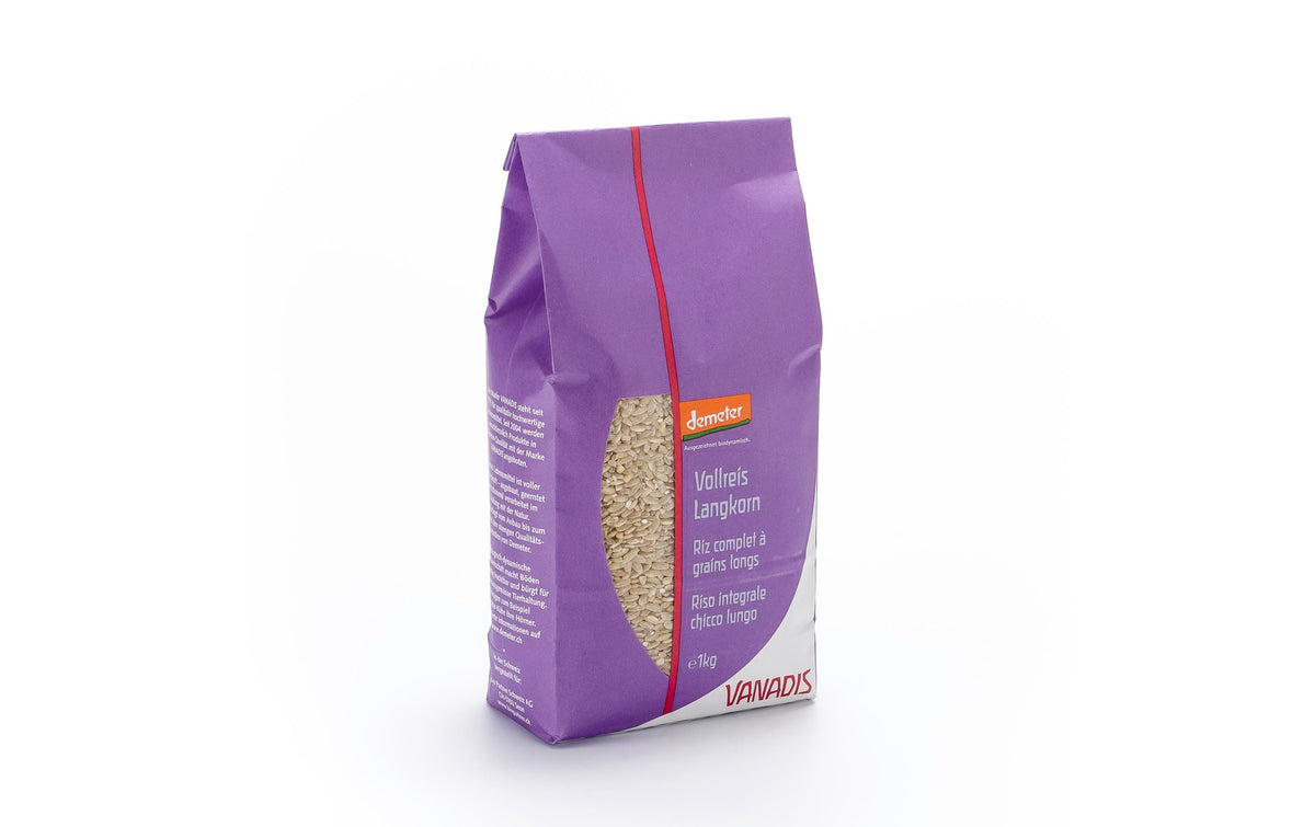 Vanadis Langkornreis – Bio, Vollkorn – 1 kg