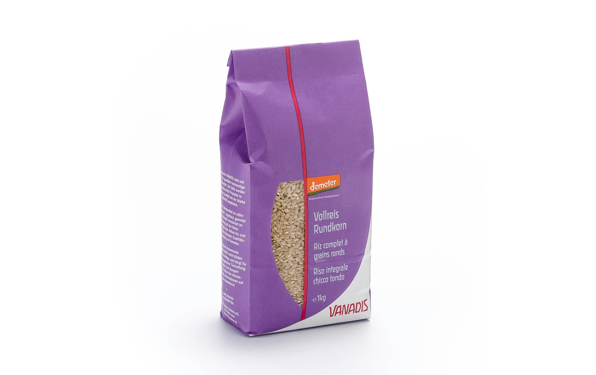 Vanadis Rundkorn Reis – Bio, Vollkorn – 1 kg