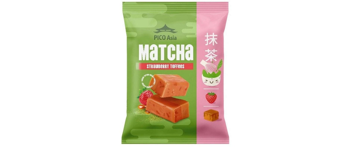 Pico food Pico Toffees – Matcha & Erdbeere – 200 g