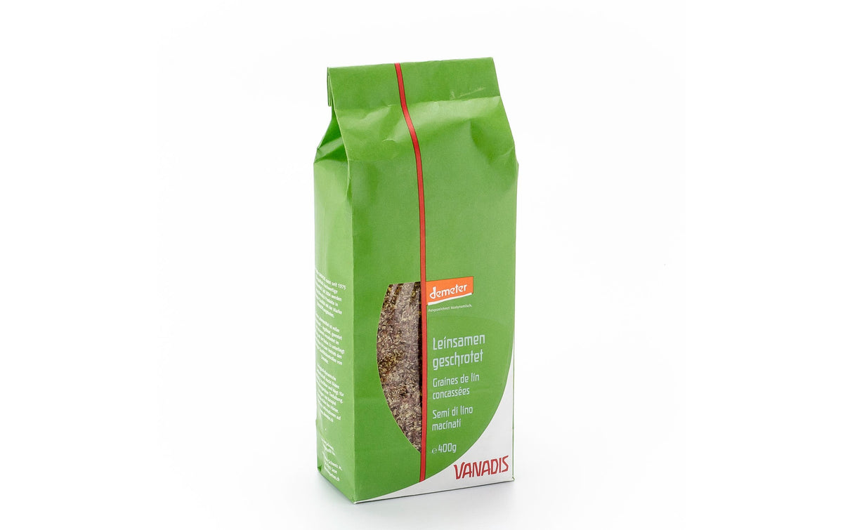Vanadis Leinsamen geschrotet – Bio – 400 g