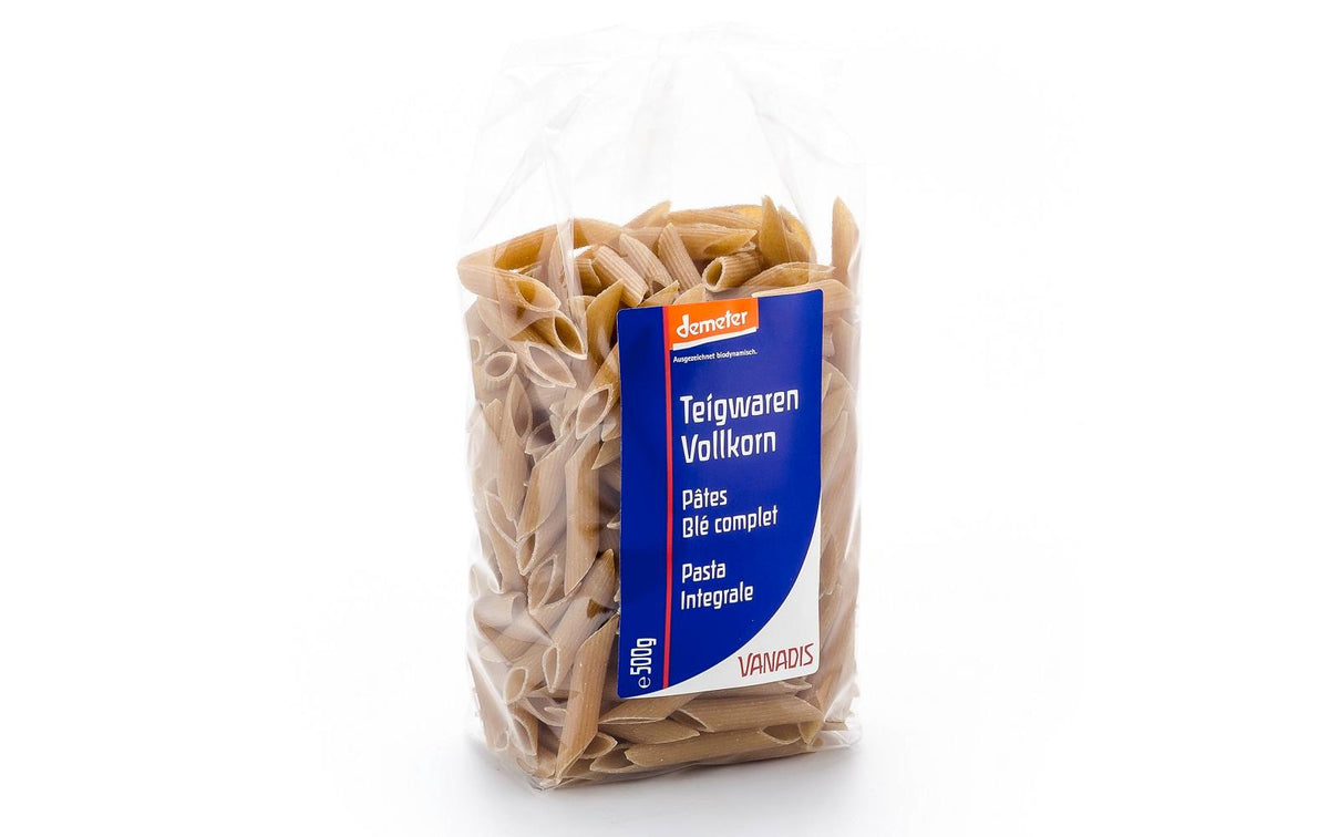 Vanadis Penne – Bio, Vollkorn – 500 g
