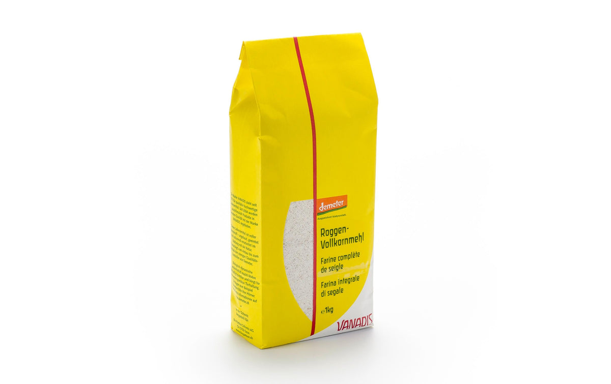 Vanadis Roggenvollkornmehl – Bio – 1 kg