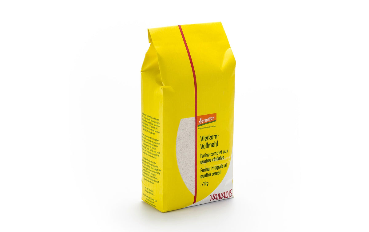 Vanadis Vierkornmehl – Bio, Vollkorn – 1 kg