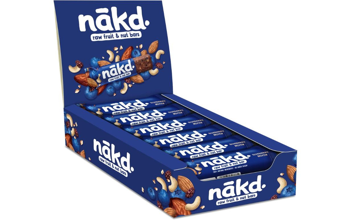 nakd Blueberry Delight Riegel – Blaubeere, vegan, glutenfrei – 18 × 35 g