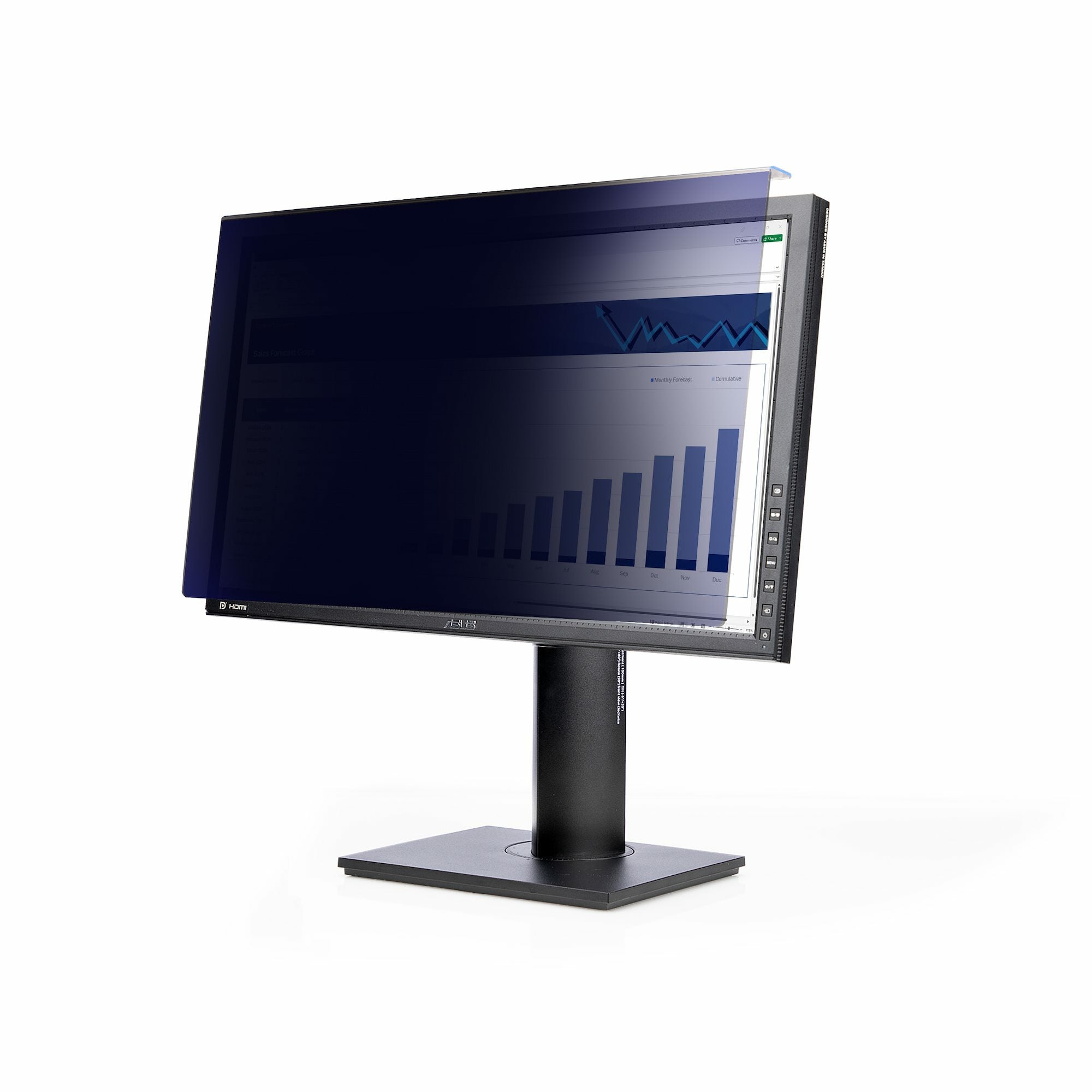 StarTech.com Blickschutzfilter für 24" Monitor, 16:9 – 613 × 356 mm, rahmenlos, glänzend