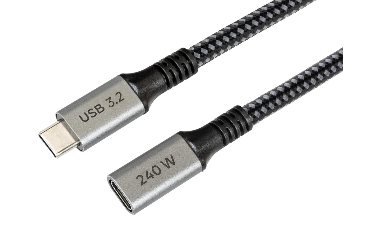 Onit USB-C Verlängerungskabel (Stecker auf Buchse) – USB 3.2 Gen 2x2 (20 Gbit/s) – 1,5 m – PD 240 W