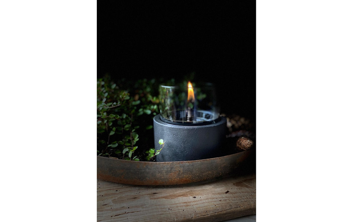 Tenderflame Table Mountain Tischkamin – 50 × 23 × 10 cm – Stahl, Schwarz
