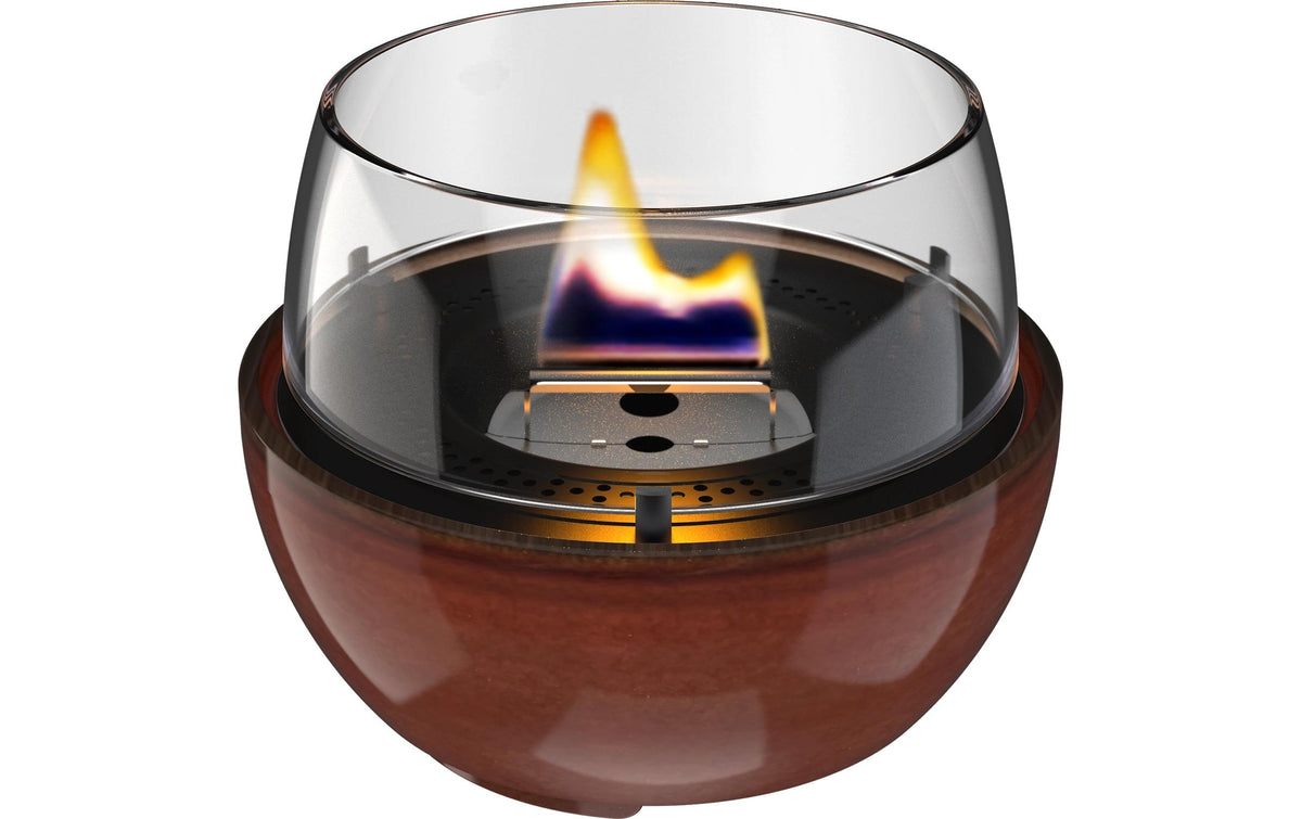 Tenderflame Tulip 14 Tischkamin – Porzellan, bernstein – Ø 14,1 × 12,5 cm