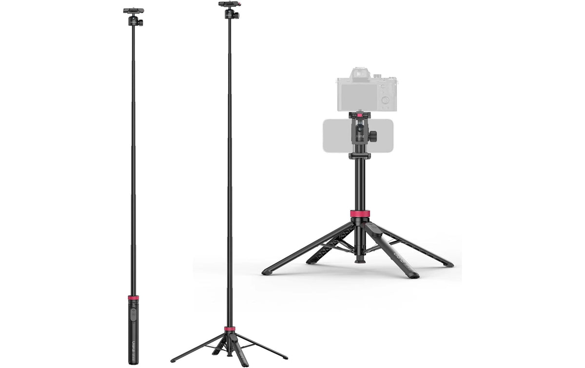 Ulanzi MT-44 B – Foto-/Video-Griff – 2-in-1 Selfie Stick & Stativ, Bluetooth-Fernauslöser – Schwarz