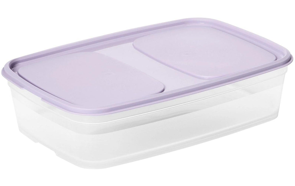 Orthex SmartStore – Vorratsdose 1,6 l, 17 × 25 × 6,5 cm, Polyethylen/Polypropylen, Transparent/Violett