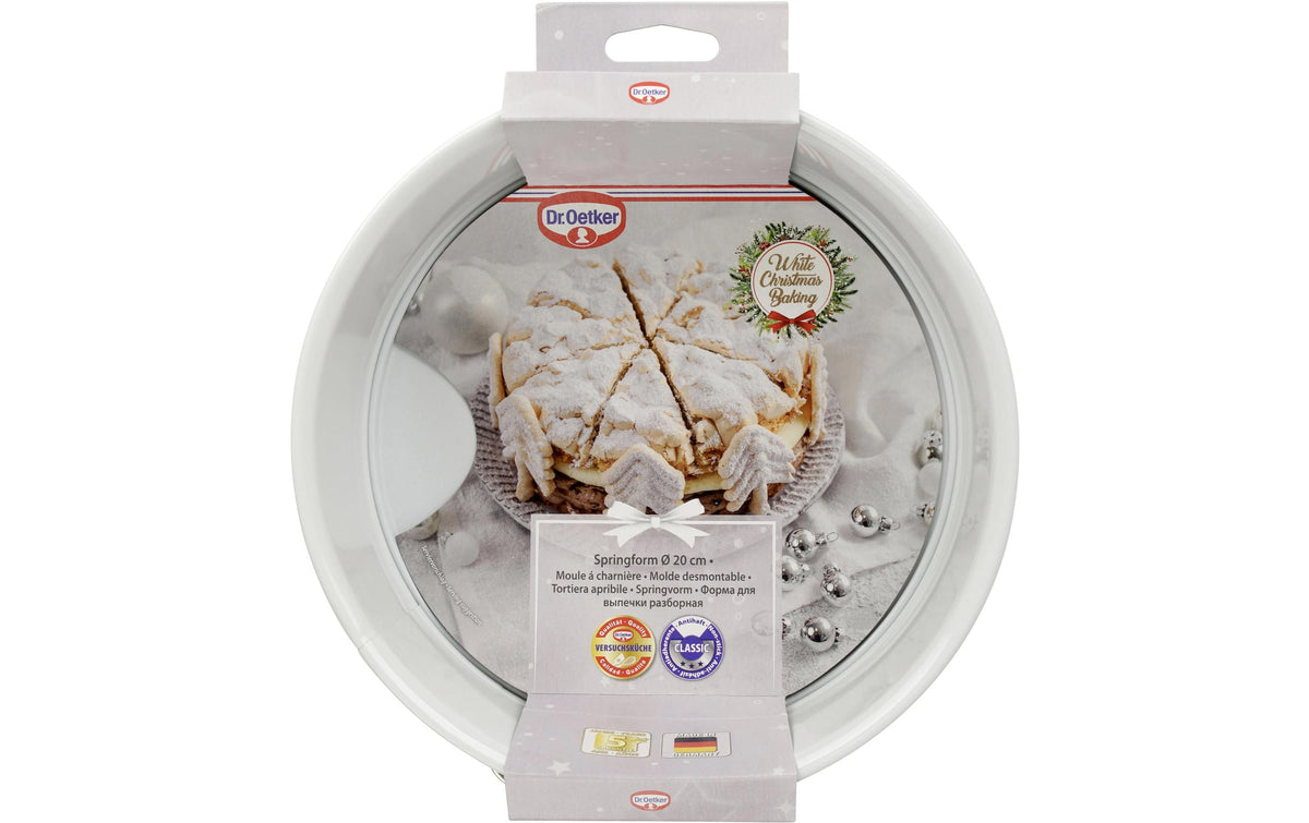 Dr. Oetker Springform Ø 20 cm × 6,5 cm, Edelstahl, weiss