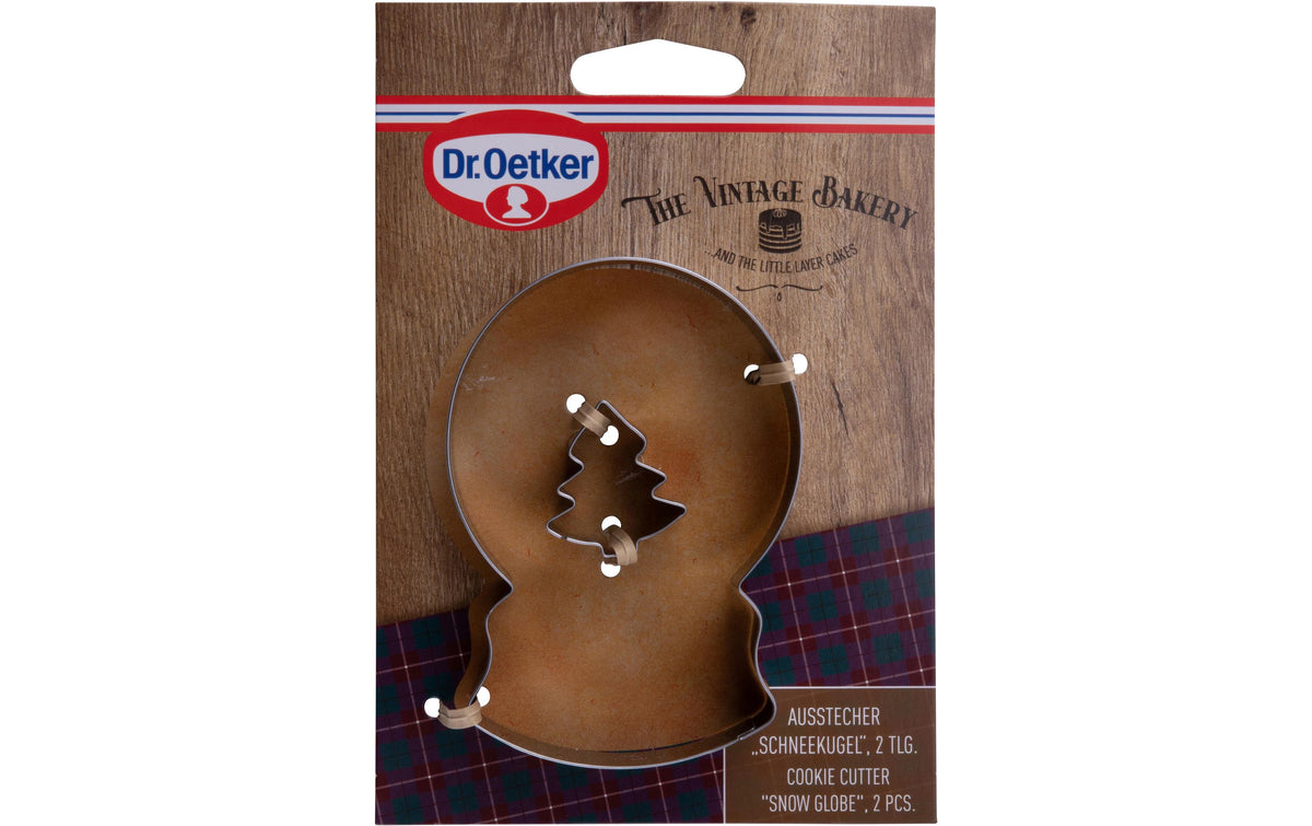 Dr. Oetker Ausstechform 2-teilig, Ø 7,5 × 10 cm, Edelstahl, Silber