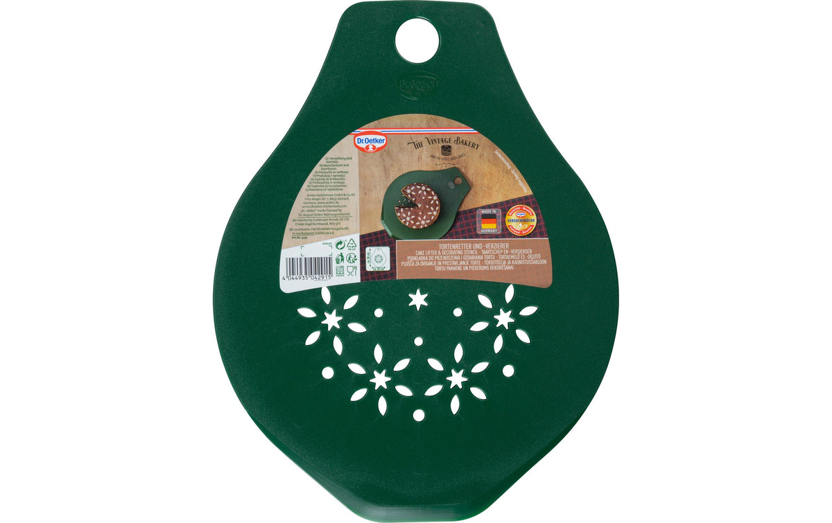 Dr. Oetker Tortenretter/Verzierer 36 × 28 cm, Styrol-Acrylnitril-Copolymer (SAN), dunkelgrün
