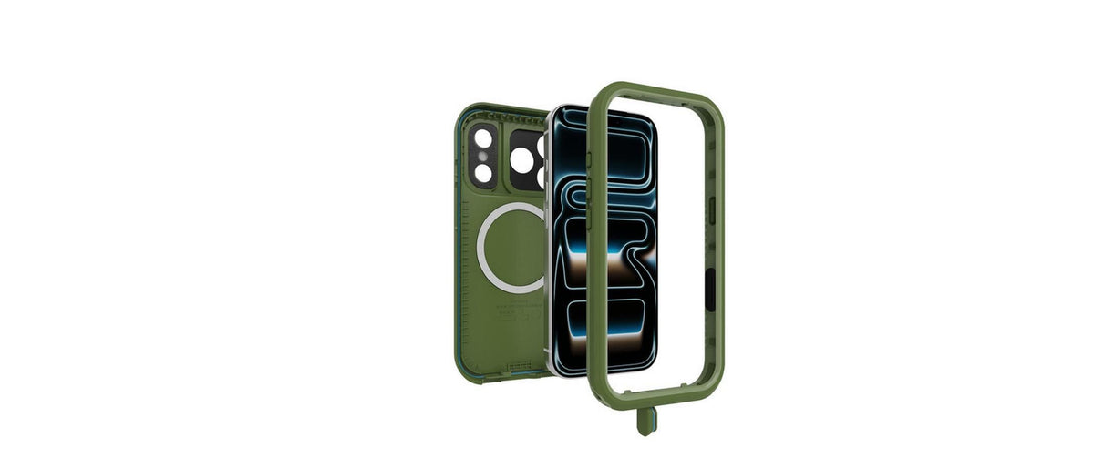 OtterBox Fre Backcover – für Apple iPhone (mit MagSafe), Oscars Grün