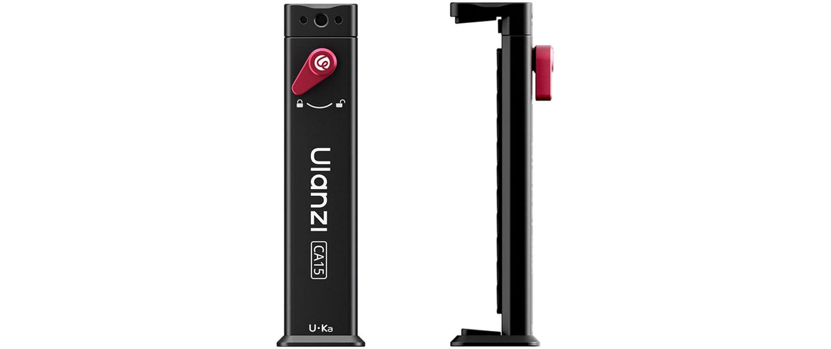 Ulanzi CA15 Tablet-Tischhalterung – für Tablets bis 12,9", neigbar, OneLock – Schwarz